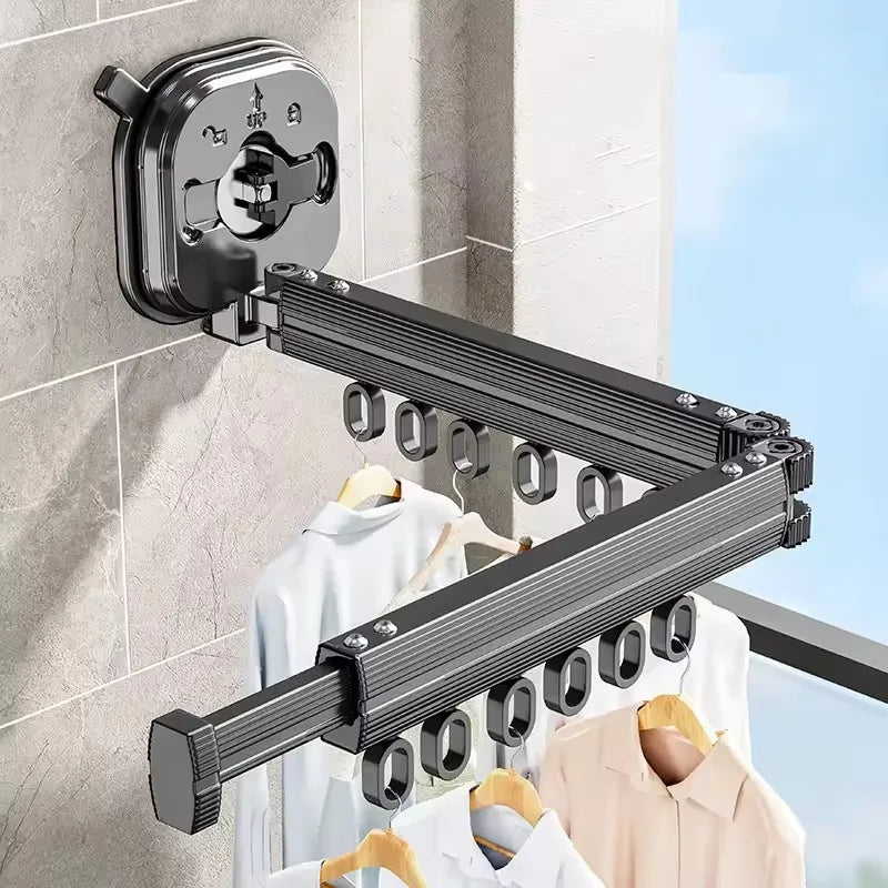 UniEssential Wall Mount Clothes Drying Rack Foldable